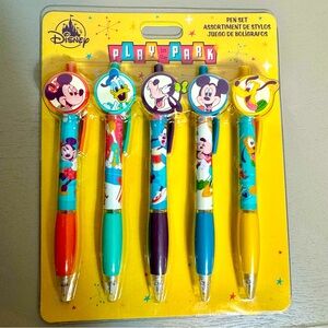 NWT. Disney Pen Set Play In The Park - Set Of 5 Pens.